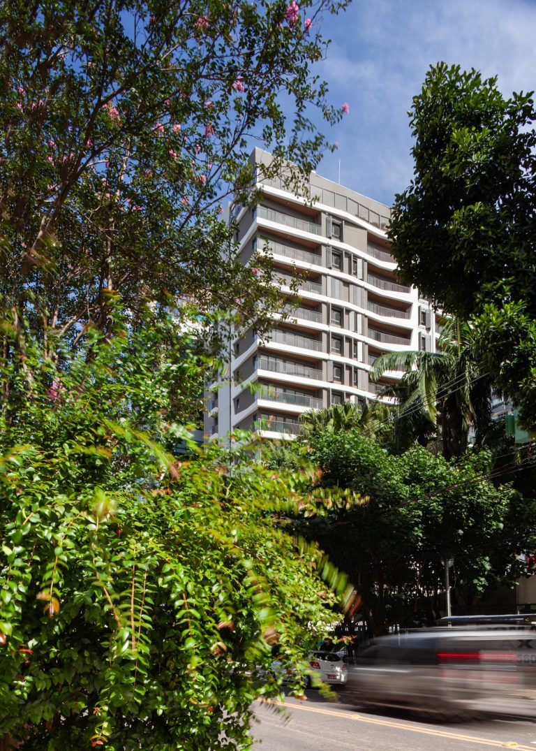 Empreendimento Inside Vila Nova, localizado na Rua Jacques Felix, São Paulo - SP. Projeto de arquitetura desenvolvido por IDE STUDIO