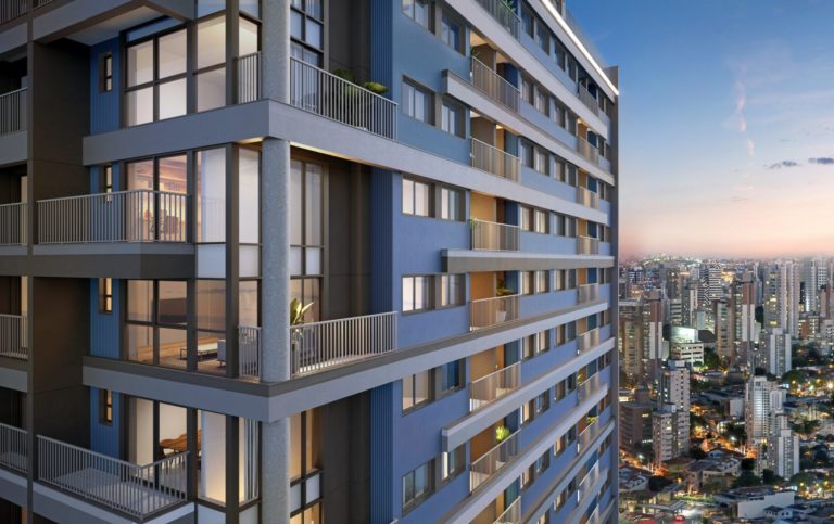 Empreendimento Flow, localizado na Rua Nestor Pestana, São Paulo - SP. Projeto de arquitetura desenvolvido por IDE STUDIO