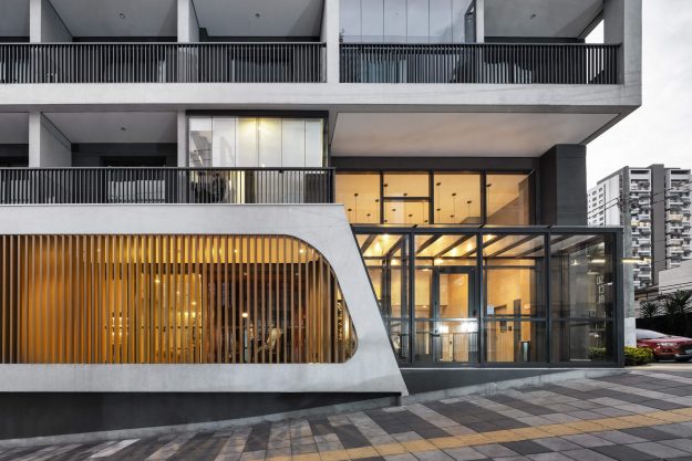 Empreendimento Brooklyn Studios, localizado na Av. Roque Petroni Junior, São Paulo - SP. Projeto de arquitetura desenvolvido por IDE STUDIO.