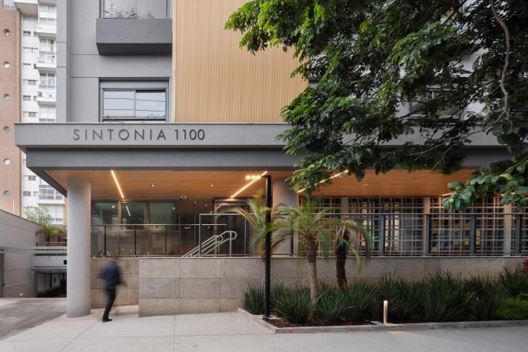 Empreendimento Sintonia, localizado na Rua França Pinto, São Paulo - SP. Projeto de arquitetura desenvolvido por IDE STUDIO